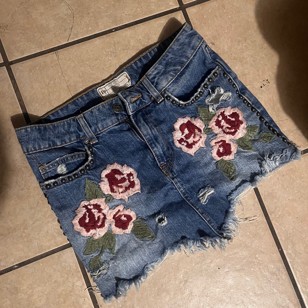Free people mini skirt